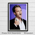 Barney Stinson Neil Patrick Harris Illustration -How I Met Your Mother Television Comedy Sitcom - Poster | Canvas Wall Art Print