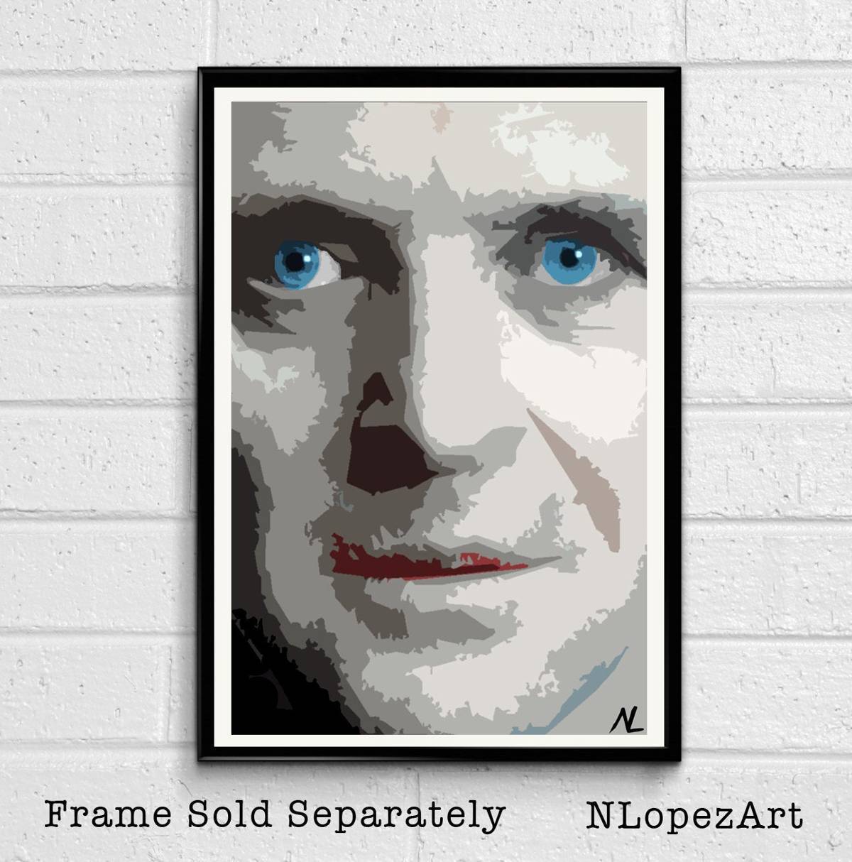Doctor Hannibal Lecter Illustration #2 - Silence Of The Lambs - Red Dragon Film Horror Movie - Poster | Canvas Wall Art Print