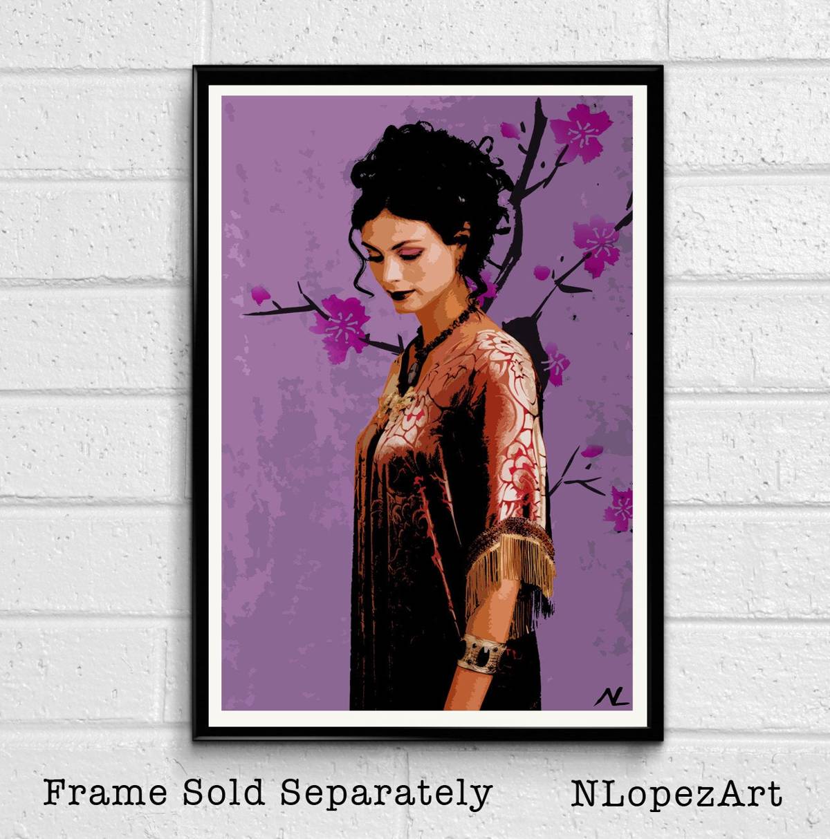 Firefly Inara Illustration - Sci-Fi - Poster | Canvas Wall Art Print