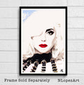 Lady Gaga Illustration #1 - Music Icon - Poster | Canvas Wall Art Print