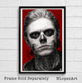 Tate Langdon Illustration - Horror Monster Film Movie Television - Poster | Canvas Wall Art Print