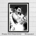 Freddie Mercury Of Queen Illustration #2 - Rock And Roll Music Icon - Poster | Canvas Wall Art Print