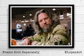 The Dude From The Big Lebowski Illustration - Comedy Film Movie - Poster | Canvas Wall Art Print