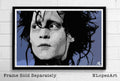 Edward Scissorhands Illustration - Tim Burton Film Johnny Depp Movie - Poster | Canvas Wall Art Print