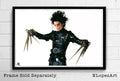 Edward Scissorhands Illustration #2 - Tim Burton Film Johnny Depp Movie - Poster | Canvas Wall Art Print