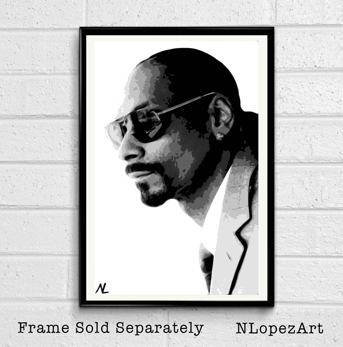 Snoop Dogg Illustration - Rapper Musician Rap Hip Hop - Poster | Canvas Wall Art Print