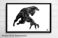 Black Panther Illustration - T'Challa Marvel Avengers Film Movie Superhero Comicbook - Poster | Canvas Wall Art Print