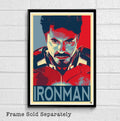 Tony Stark Iron Man Illustration - Marvel Avengers Civil War Film Movie Superhero Comicbook - Poster | Canvas Wall Art Print