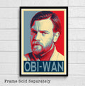 Obi-Wan Jedi Master From Star Wars Illustration - Sci-Fi Movie Film - Poster | Canvas Wall Art Print