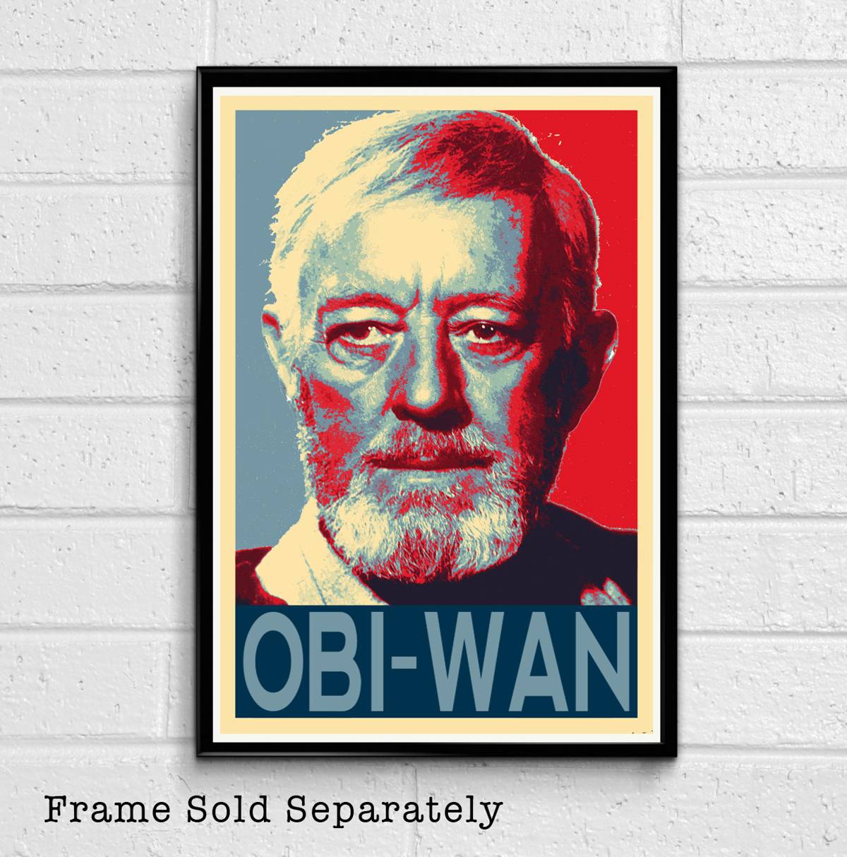 Obi-Wan Jedi Master From Star Wars Illustration #2 - Sci-Fi Movie Film - Poster | Canvas Wall Art Print