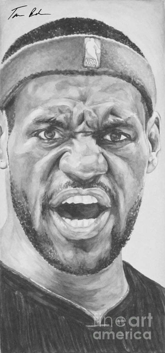 Intensity Lebron James - Poster | Canvas Wall Art Print