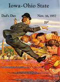 Iowa Vs Ohio State 1957 Program - Poster | Canvas Wall Art Print