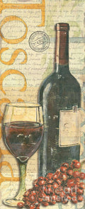 Italian Wine And Grapes - Poster | Canvas Wall Art Print