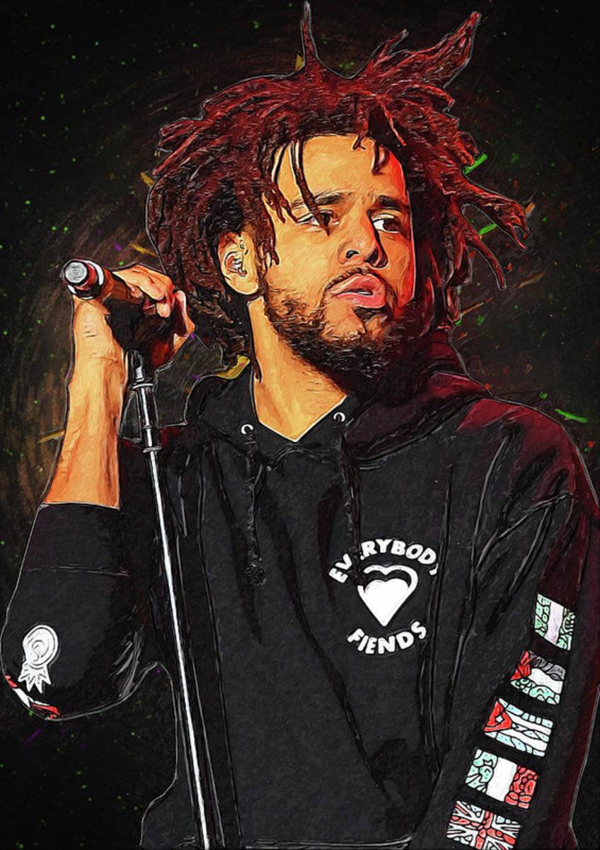 J Cole - Rapper - Poster | Canvas Wall Art Print