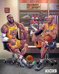 James And Bryant - Poster | Canvas Wall Art Print