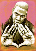 Jay-Z Art Sketch - Rapper - Poster | Canvas Wall Art Print