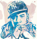 Jay-Z Etching Pop Art - Rapper - Poster | Canvas Wall Art Print