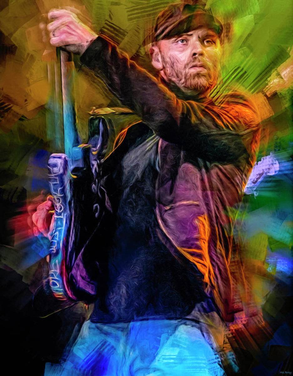 Jonny Buckland Coldplay - Poster | Canvas Wall Art Print