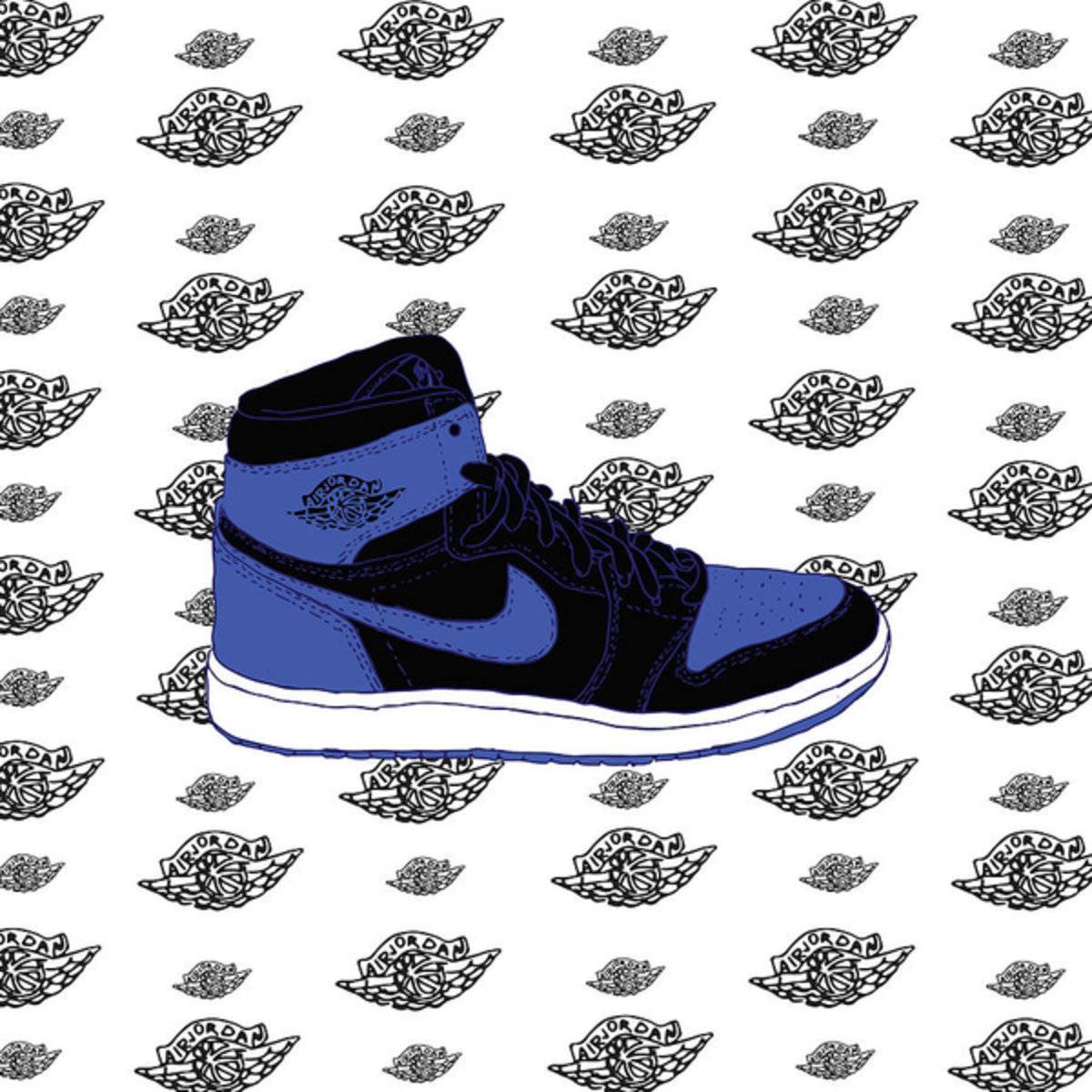 Jordan 1 Royal - Poster | Canvas Wall Art Print