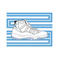 Jordan 11 Columbia - Poster | Canvas Wall Art Print