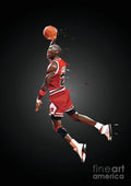 Jordan In Low Poly - Poster | Canvas Wall Art Print