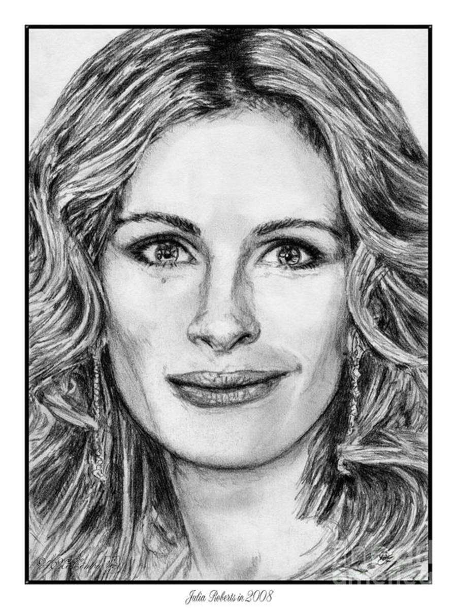 Julia Roberts In 2008 - Poster | Canvas Wall Art Print
