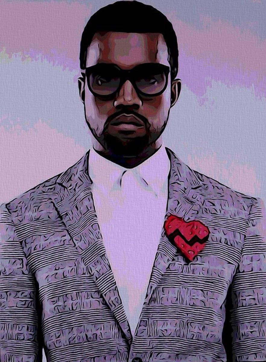 Kanye West - Rapper - Poster | Canvas Wall Art Print