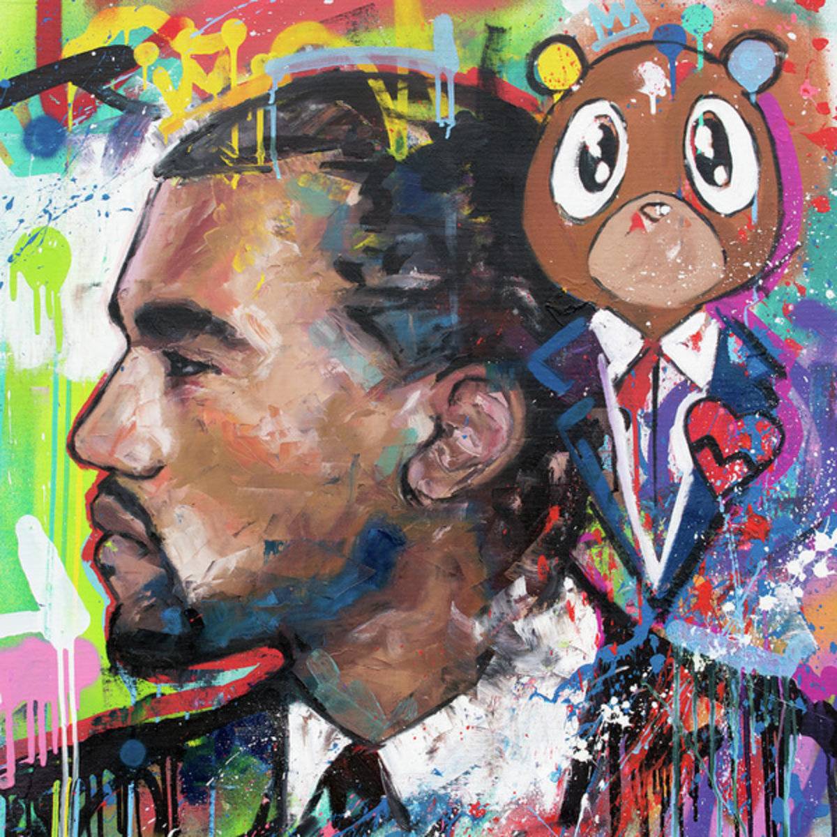 Kanye West - Rapper - Poster | Canvas Wall Art Print