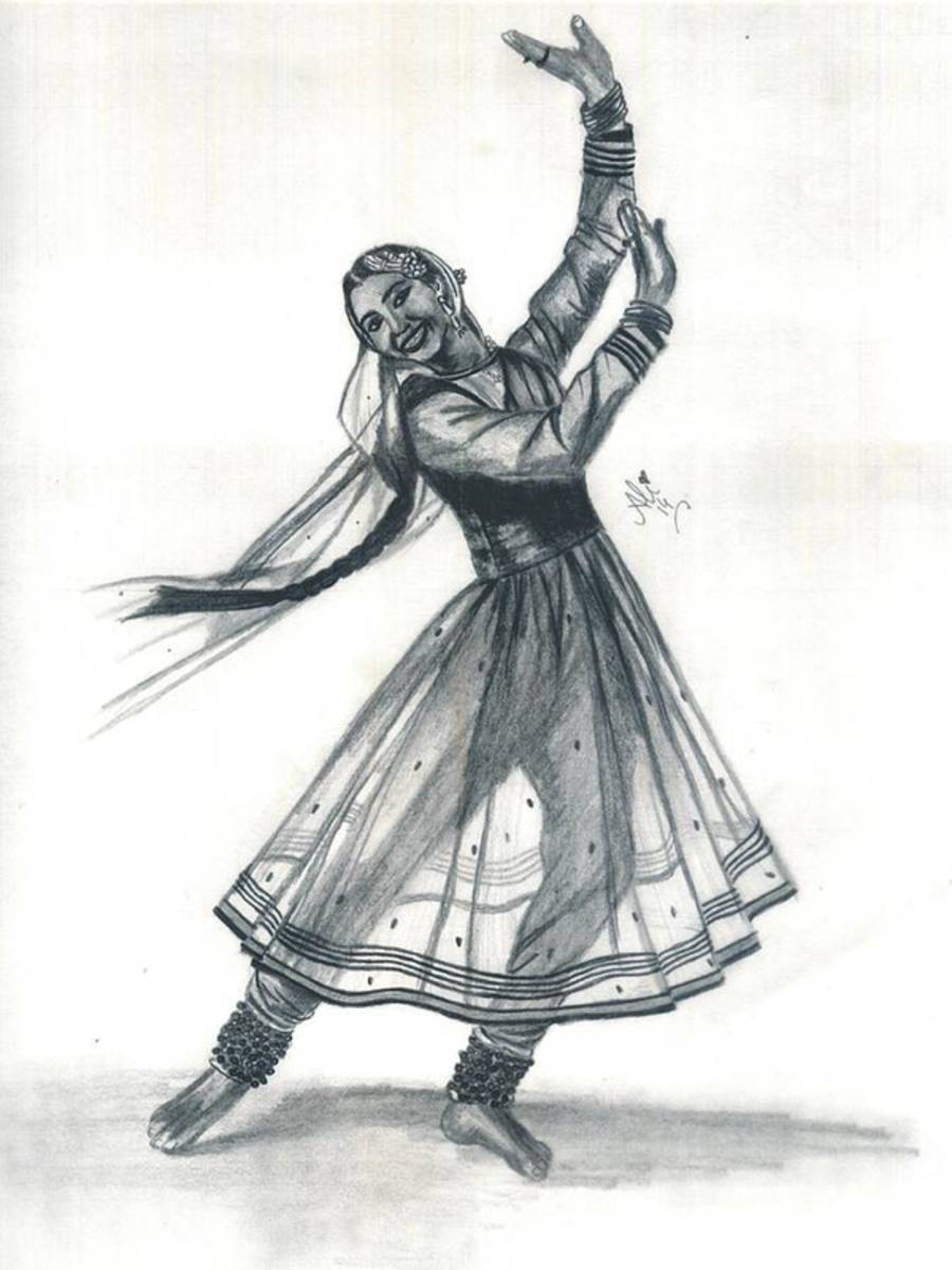 Kathak Dancer - Poster | Canvas Wall Art Print