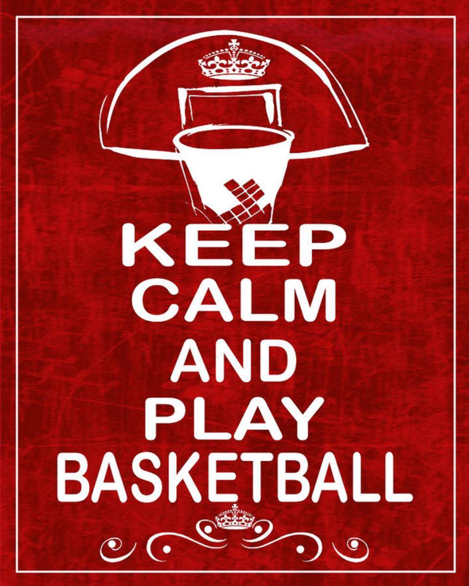 Keep Calm And Play Basketball - Poster | Canvas Wall Art Print