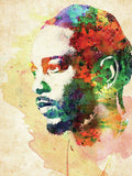 Kendrick Lamar Colorful Watercolor - Rapper - Poster | Canvas Wall Art Print