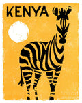 Kenya Africa Vintage Travel Restored - Poster | Canvas Wall Art Print
