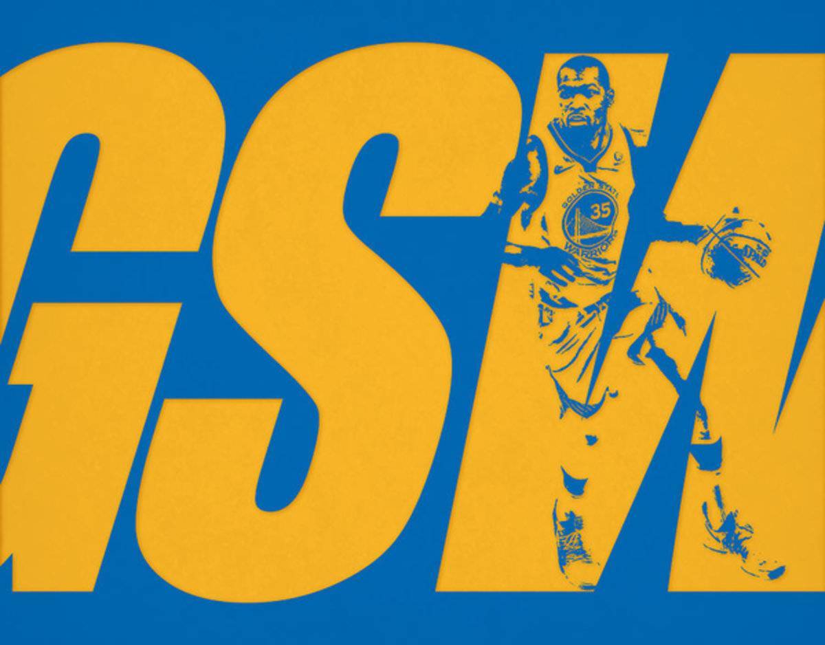 Kevin Durant Golden State Warriors City Art - Poster | Canvas Wall Art Print