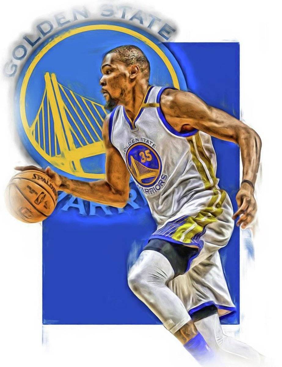 Kevin Durant Golden State Warriors Oil Art - Poster | Canvas Wall Art Print