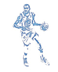 Kevin Durant Golden State Warriors Water Color Pixel Art 1 - Poster | Canvas Wall Art Print