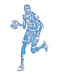 Kevin Durant Golden State Warriors Water Color Pixel Art 2 - Poster | Canvas Wall Art Print