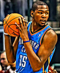 Kevin Durant Portrait - Poster | Canvas Wall Art Print