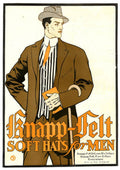 Knapp Felt 1910S Usa Mens Hats - Poster | Canvas Wall Art Print