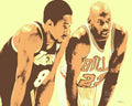 Kobe And Michael - Poster | Canvas Wall Art Print