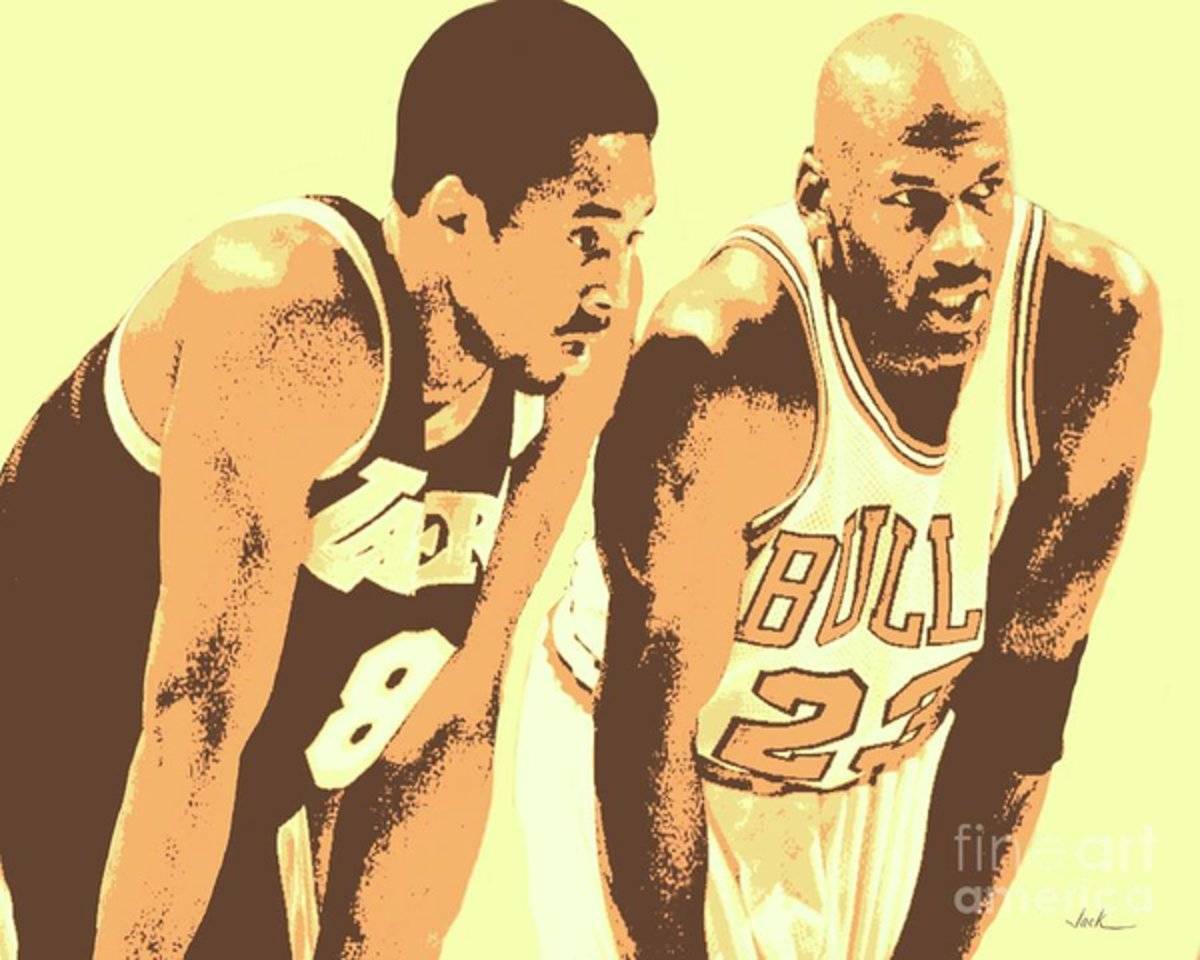 Kobe And Michael - Poster | Canvas Wall Art Print