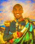 Kobe Bryant Floor General Digital Painting La Lakers - Poster | Canvas Wall Art Print
