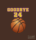 Kobe Bryant Forever, Goodbye Kobe Bryant 24 - Poster | Canvas Wall Art Print
