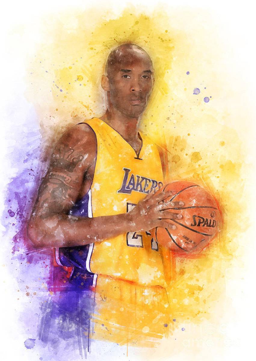 Kobe Bryant Watercolor - Poster | Canvas Wall Art Print