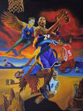 Kobe Defeating The Demons - Poster | Canvas Wall Art Print