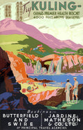 Kuling China Vintage Travel Restored - Poster | Canvas Wall Art Print