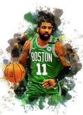 Kyrie Irving Boston Celtics Nba Player - Poster | Canvas Wall Art Print