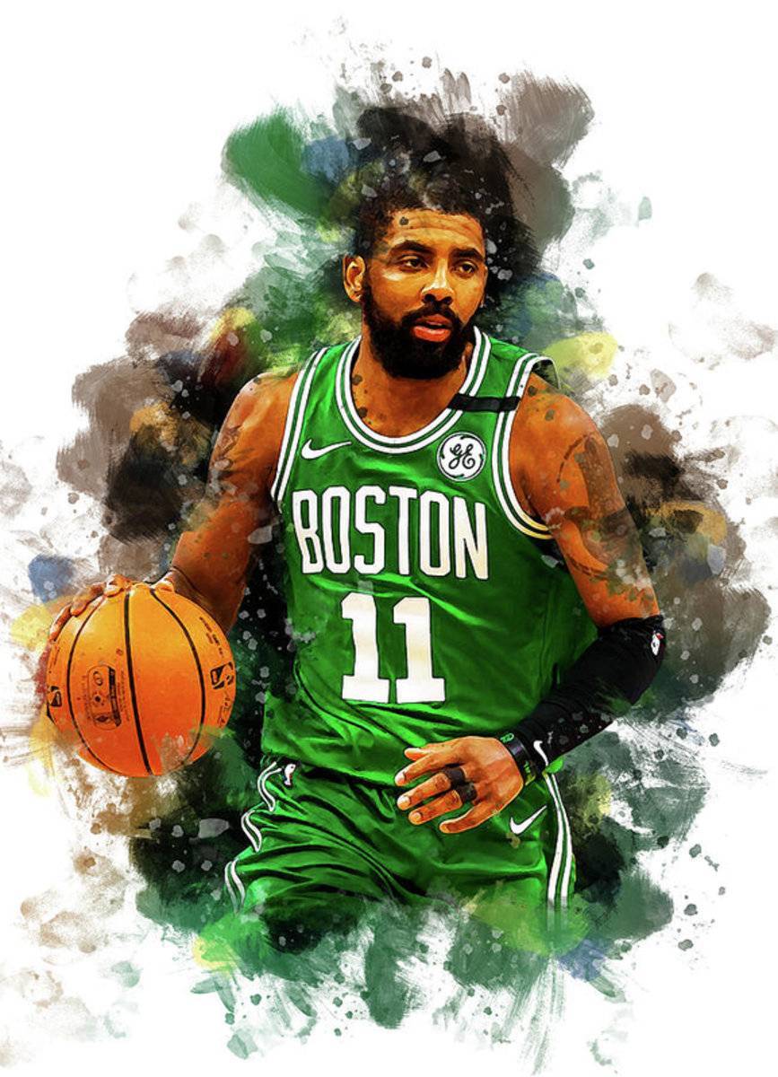 Kyrie Irving Boston Celtics Nba Player - Poster | Canvas Wall Art Print