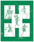 Kyrie Irving Boston Celtics Panel Pixel Art 1 - Poster | Canvas Wall Art Print