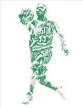 Kyrie Irving Boston Celtics Pixel Art 43 - Poster | Canvas Wall Art Print