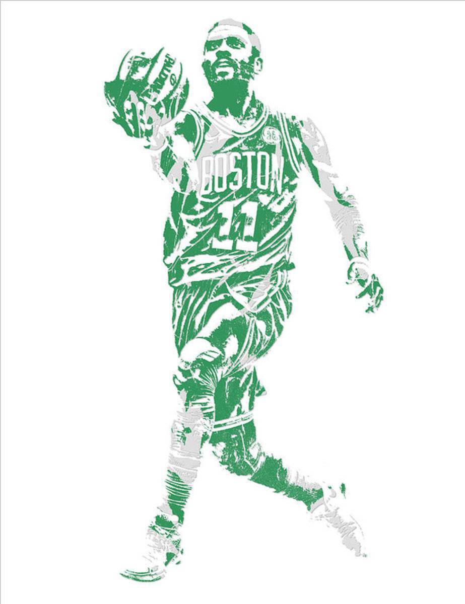 Kyrie Irving Boston Celtics Pixel Art 43 - Poster | Canvas Wall Art Print